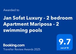 Traveller Review Award 2025 van Booking.com, met een 9,7.